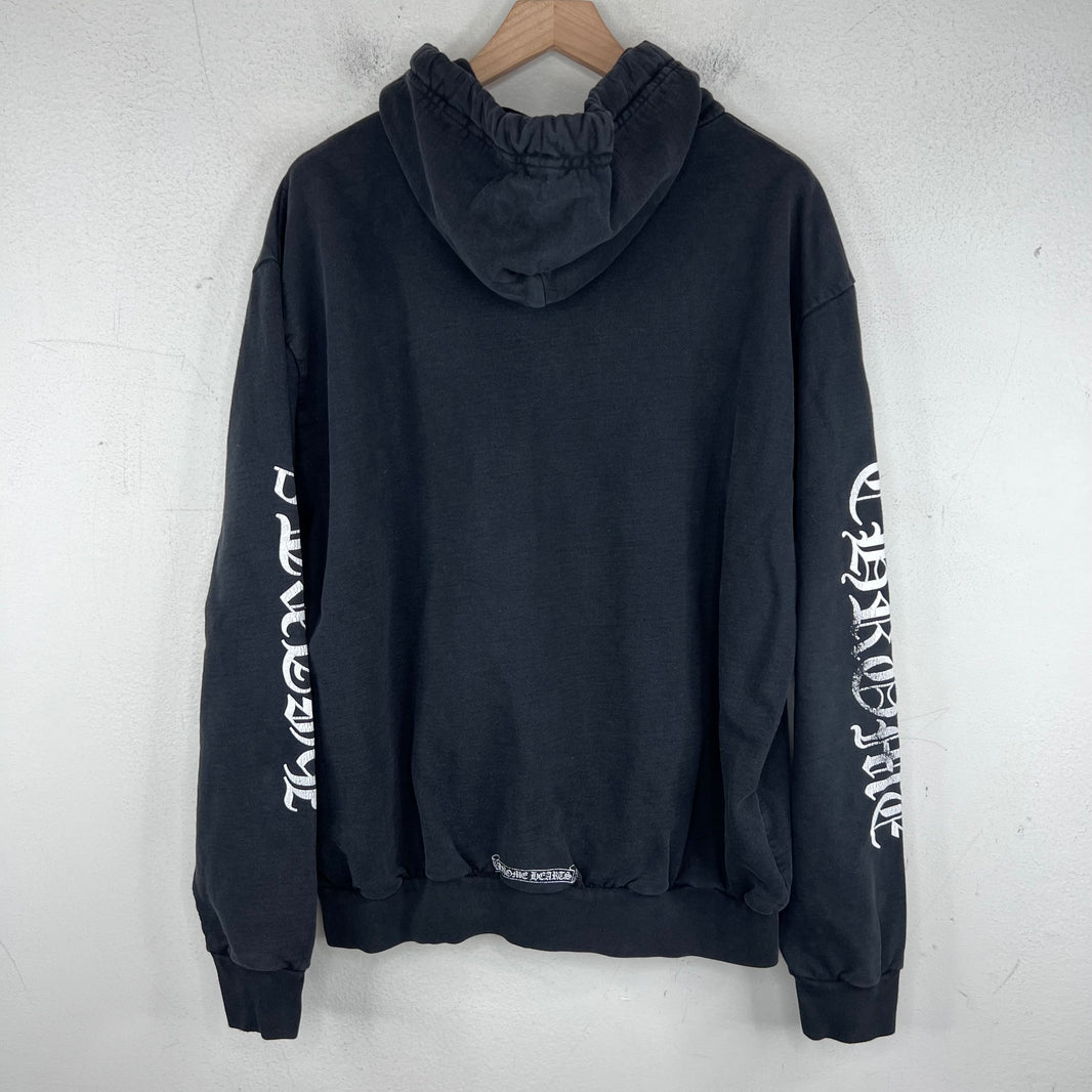 Chrome Hearts Smoked Vertical Logo Hoodie