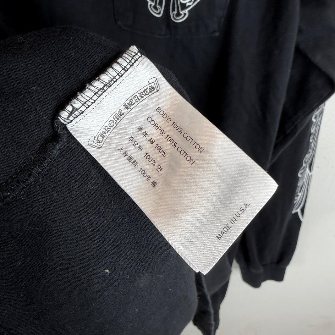 Chrome Hearts Horseshoe Floral L/S T-Shirt