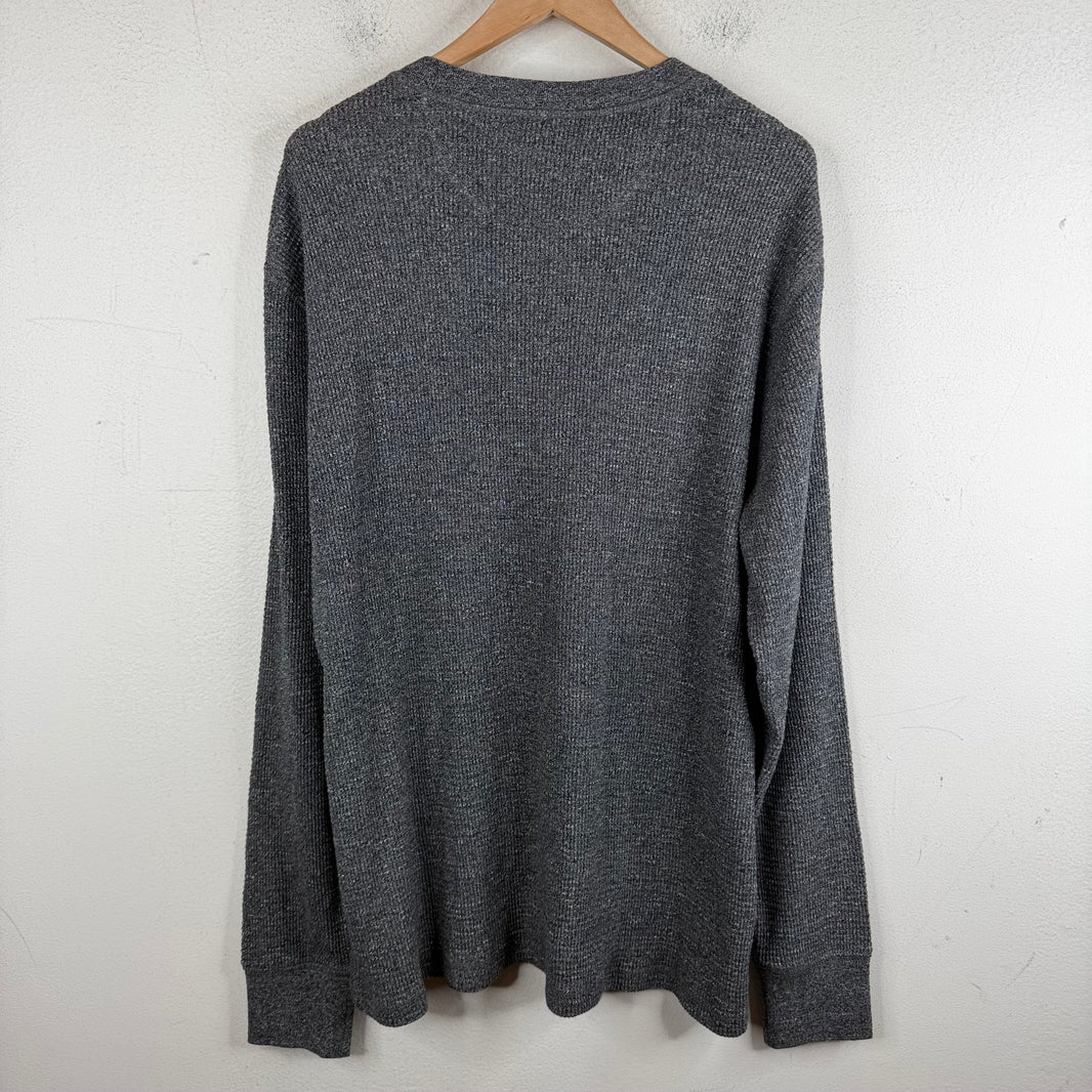 RRL Charcoal Henley Shirt