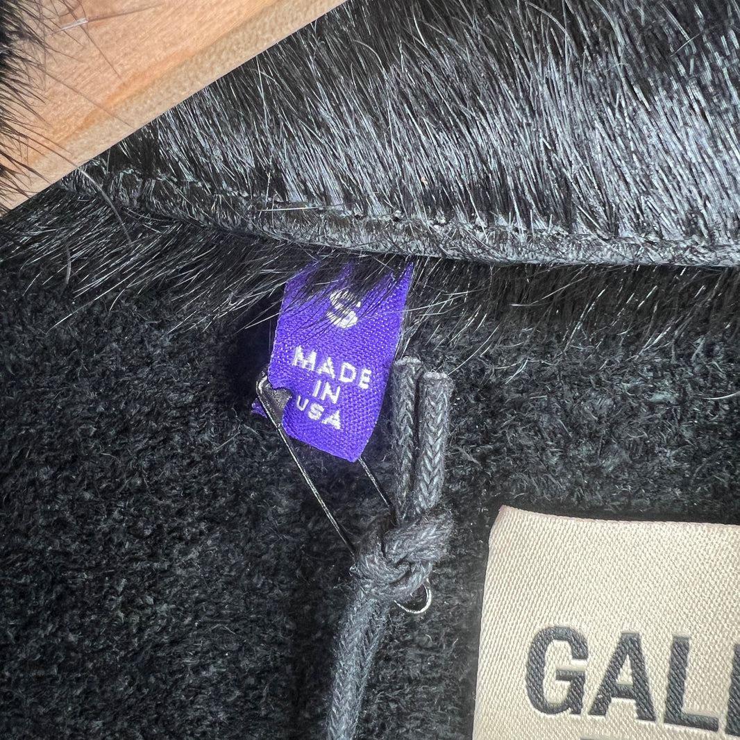 Gallery Dept Calf Hair Embroidered Leather Jacket