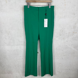 Balenciaga Green Pleated Trousers