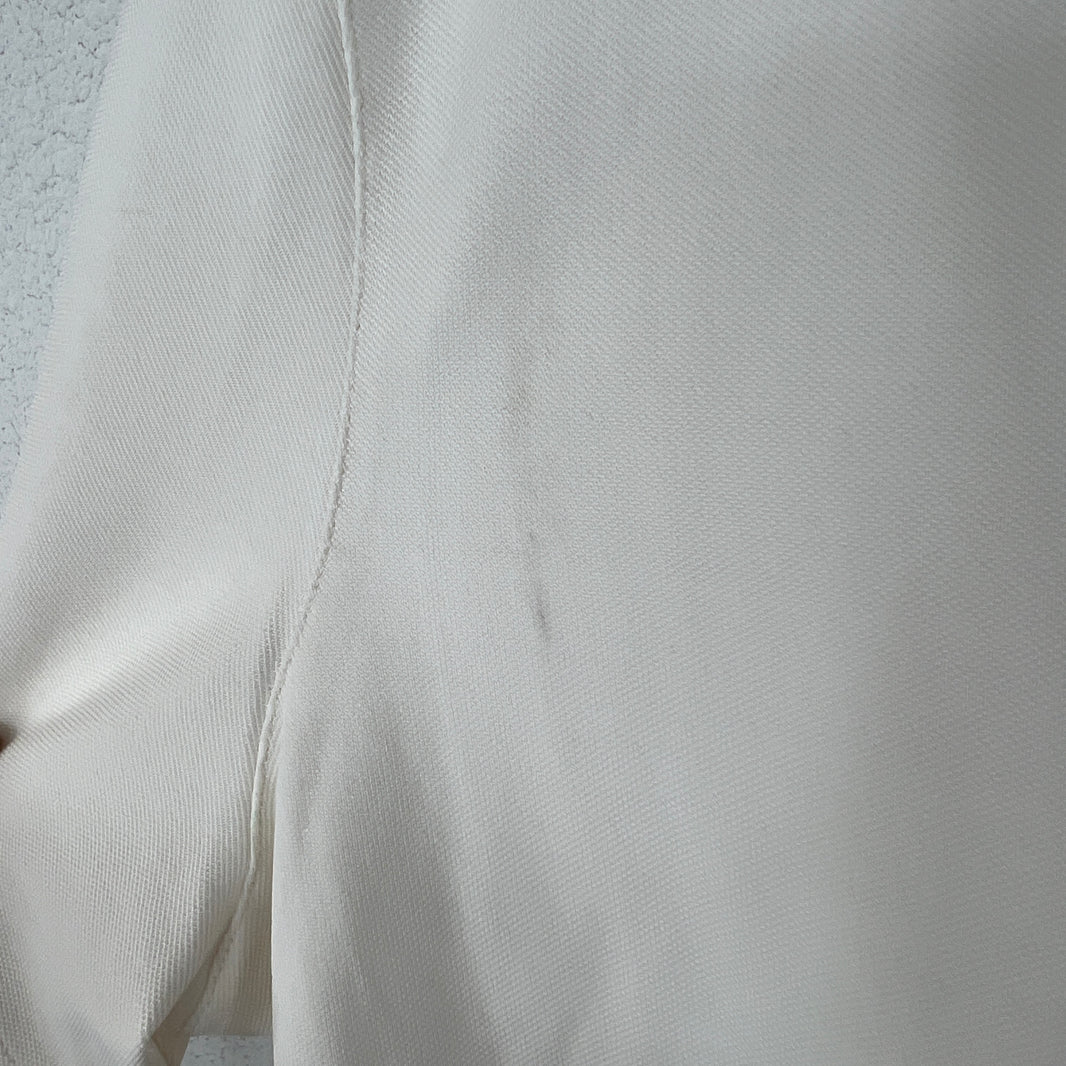 Prada White Zipper Detail T-Shirt