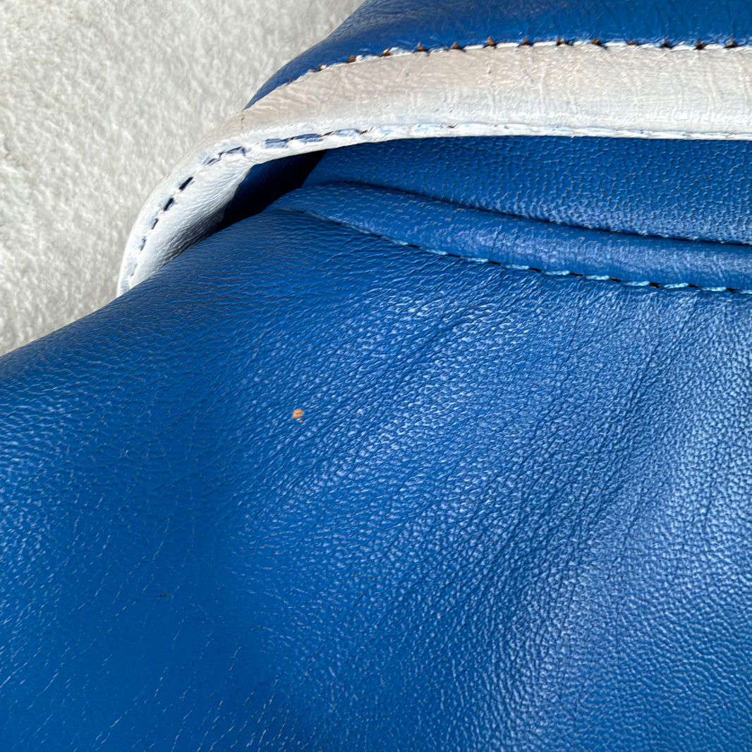 Undercover Blue Hybrid Leather Perfecto Jacket