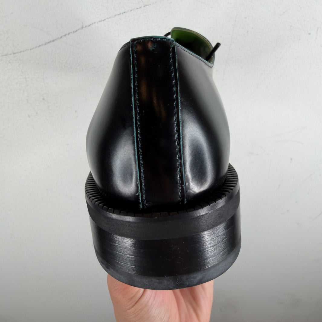 Acne Studios Black Turquoise Ball Painted Derbys