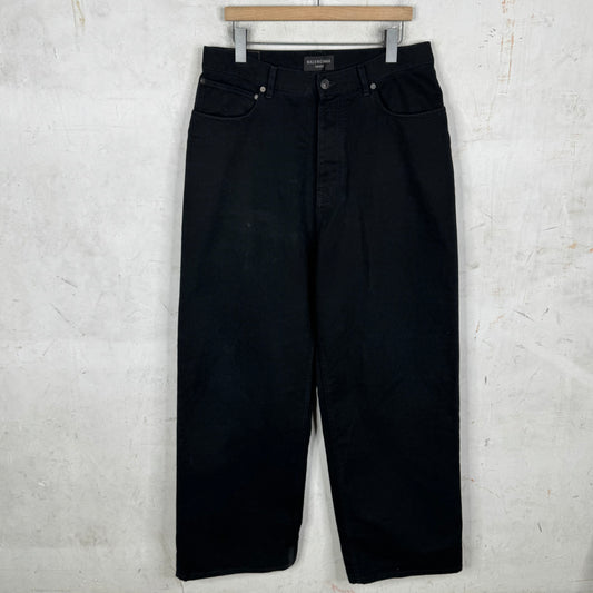 Balenciaga Baggy Black Jeans
