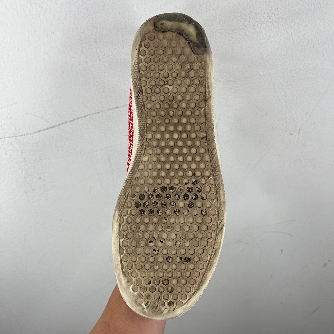 Celine Red Patterned Slip Ons