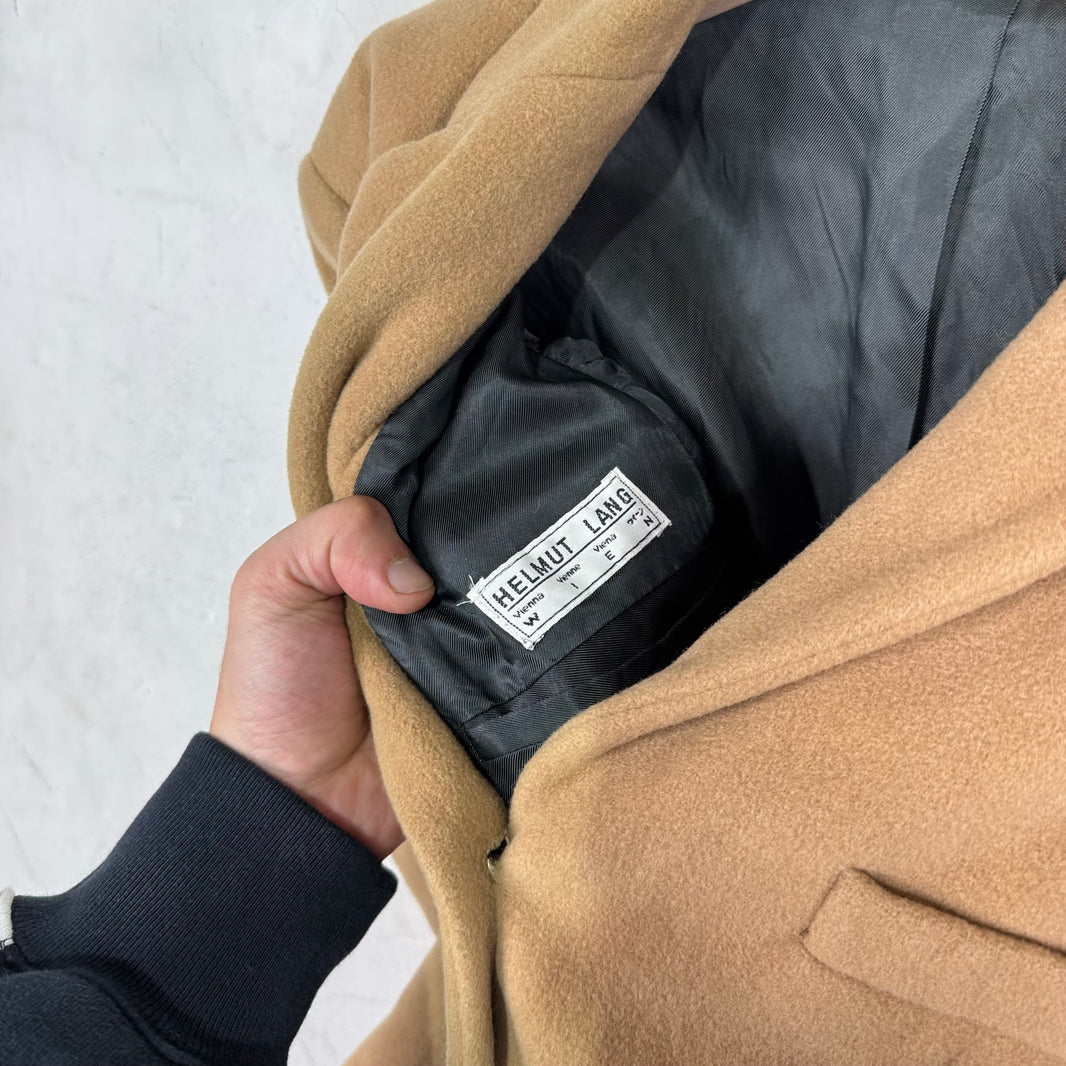 Helmut Lang Vienna Coin Button Camel Peacoat