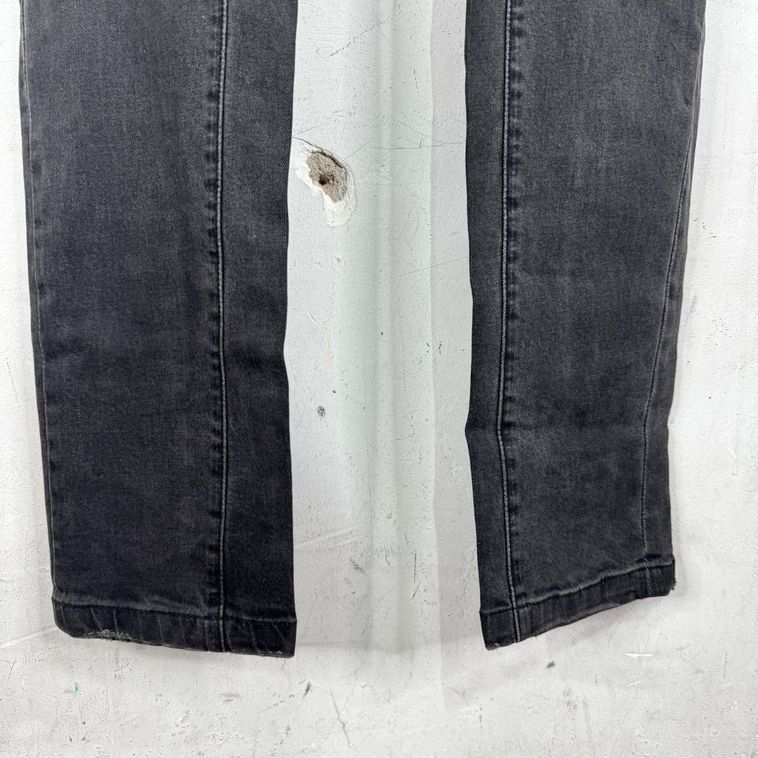 Balmain Faded Wash Biker Jeans