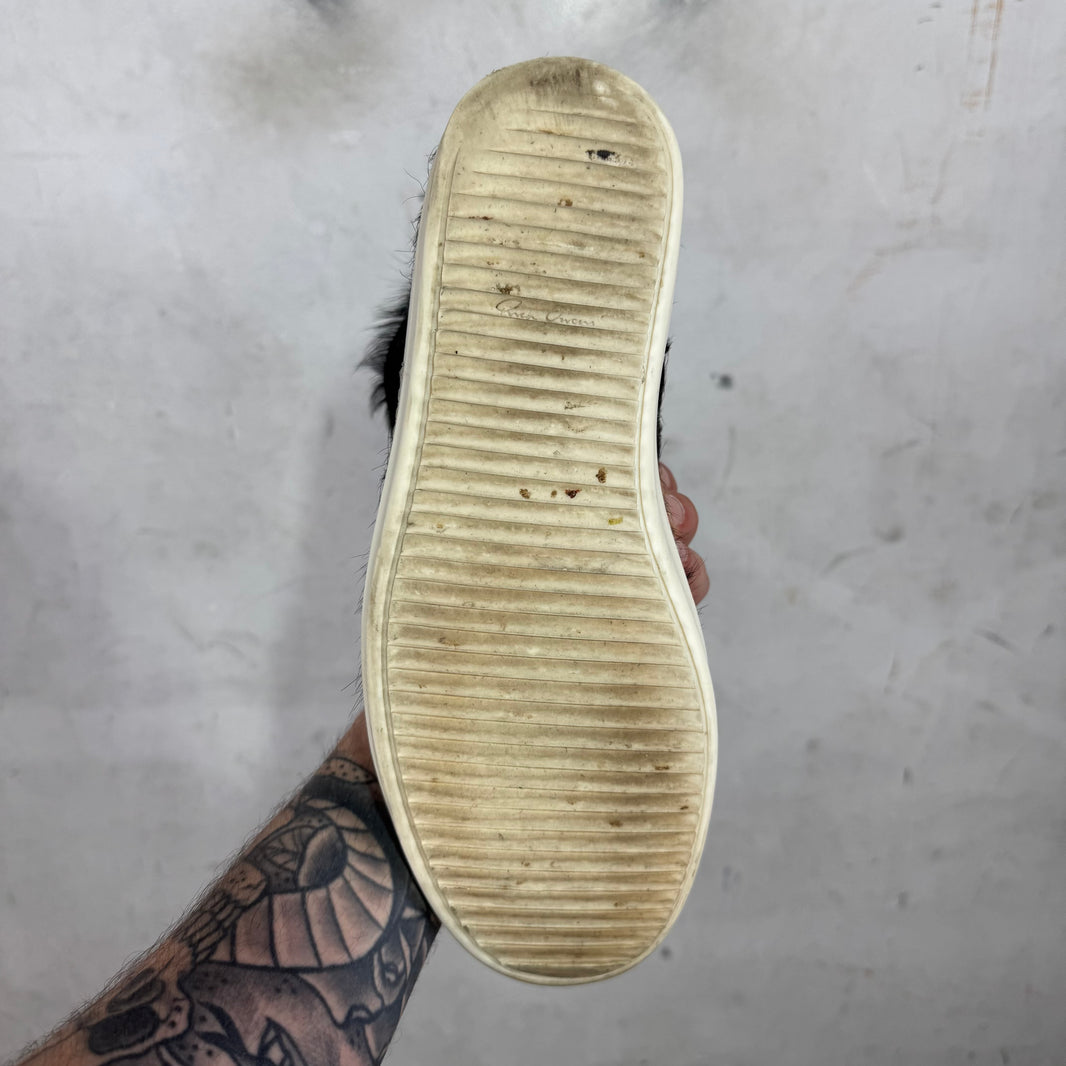 Rick Owens Black Ponyhair Ramone Highs