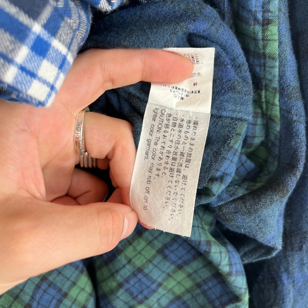 Engineered Garments Paneled Flannel Shirt