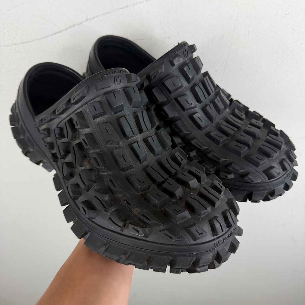 Balenciaga Black Defender Clogs