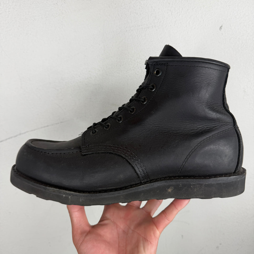 Red Wing Black Leather Moc Boots
