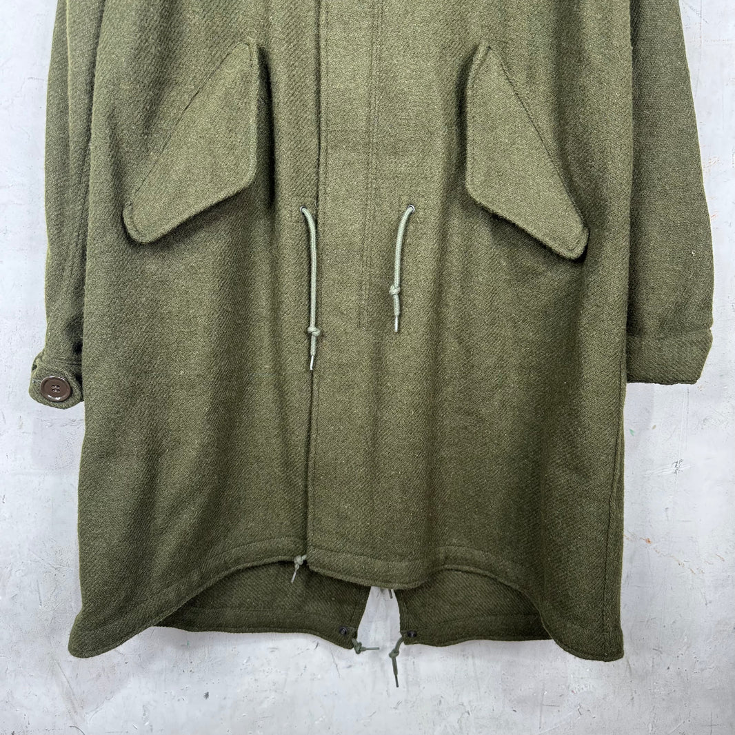 Beams x JCrew Wool Tweed Fishtail Parka