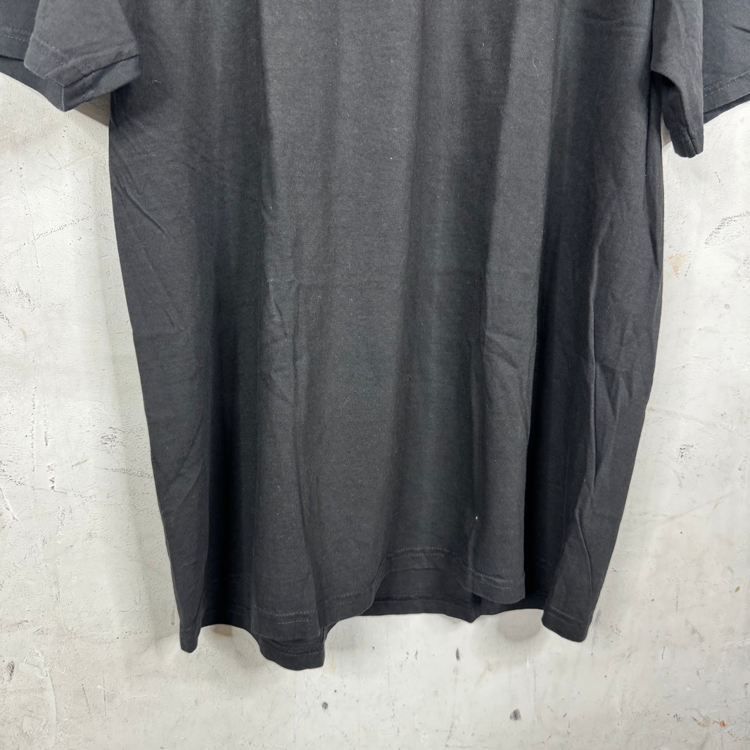 Stussy x Our Legacy Black Embroidered T-Shirt