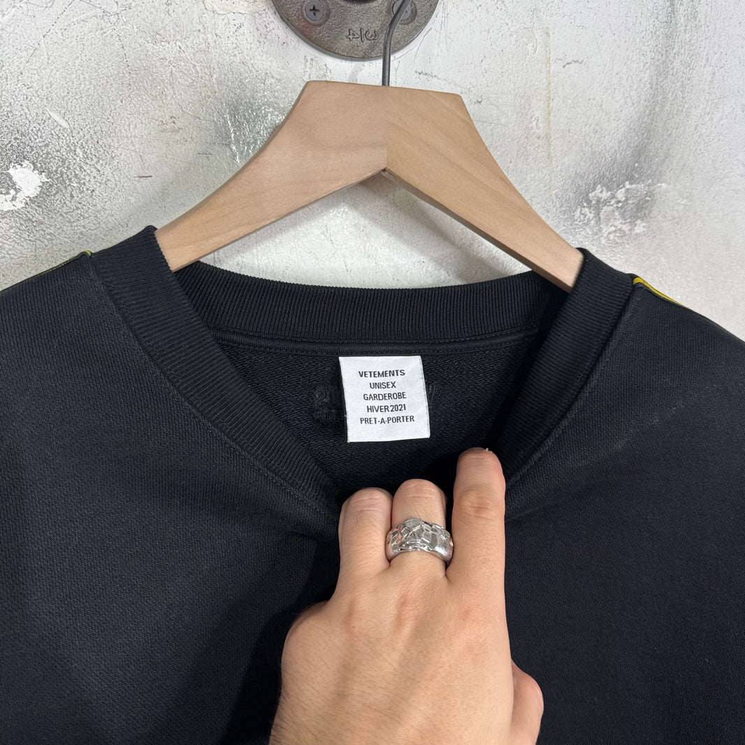 Vetements Spiral Sleeve Logo Crewneck