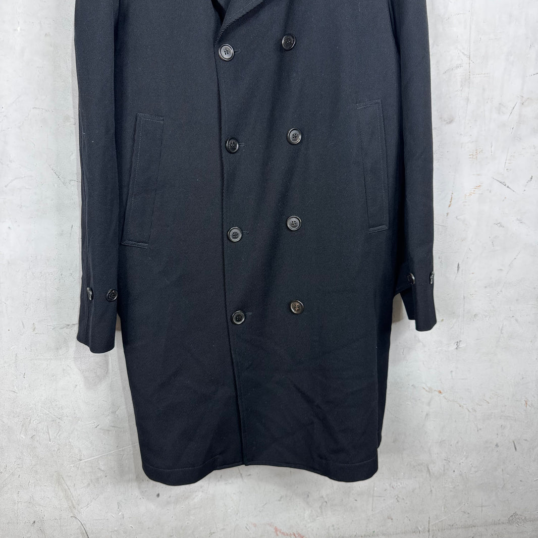 Kris Van Assche Black Peacoat