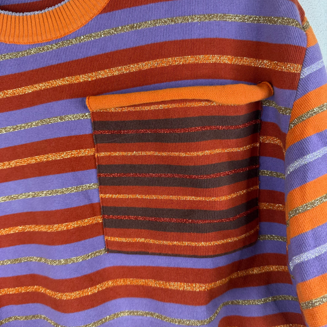 Jacquemus Striped Knit Purple Shirt