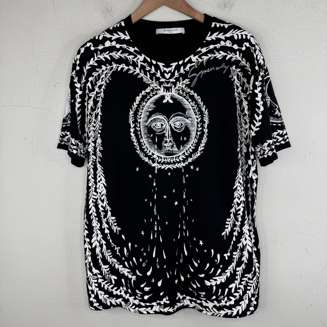 Givenchy Moon & Sun Studded AOP T-Shirt