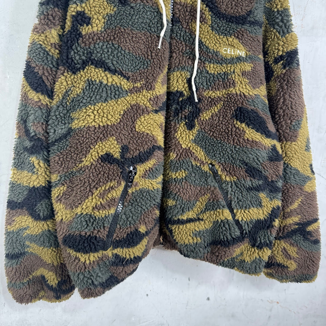 Celine Camo Hooded Fleece