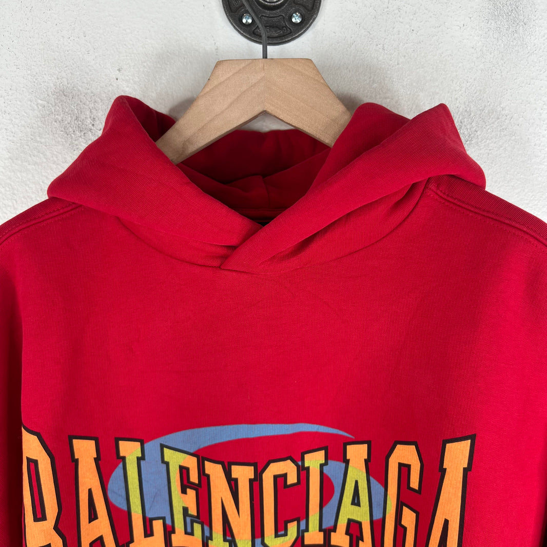 Balenciaga Sample Red Loop Unity Flames Hoodie