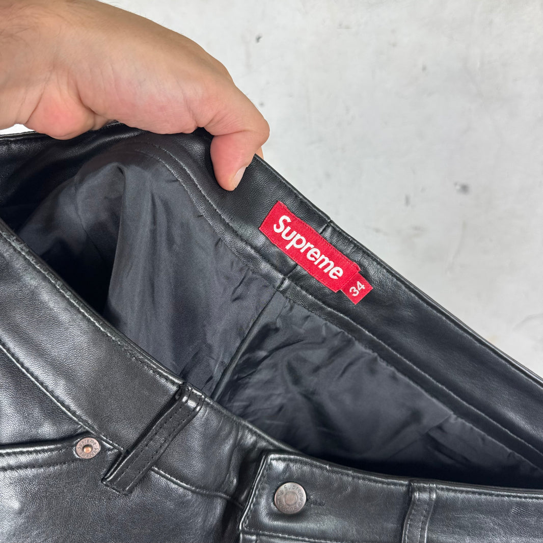 Supreme Leather Loose Double Knee Carpenters