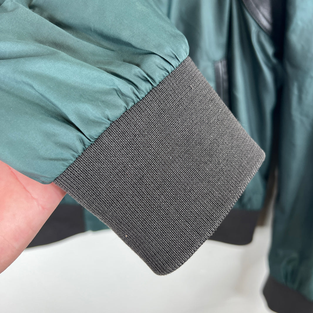 Margiela Nylon Leather Bomber Jacket