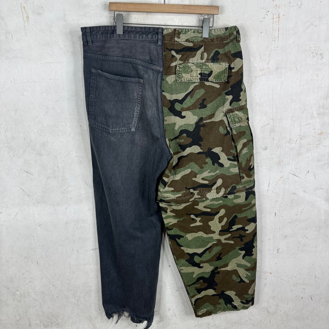 Balenciaga Drawstring Hybrid Camo Pants