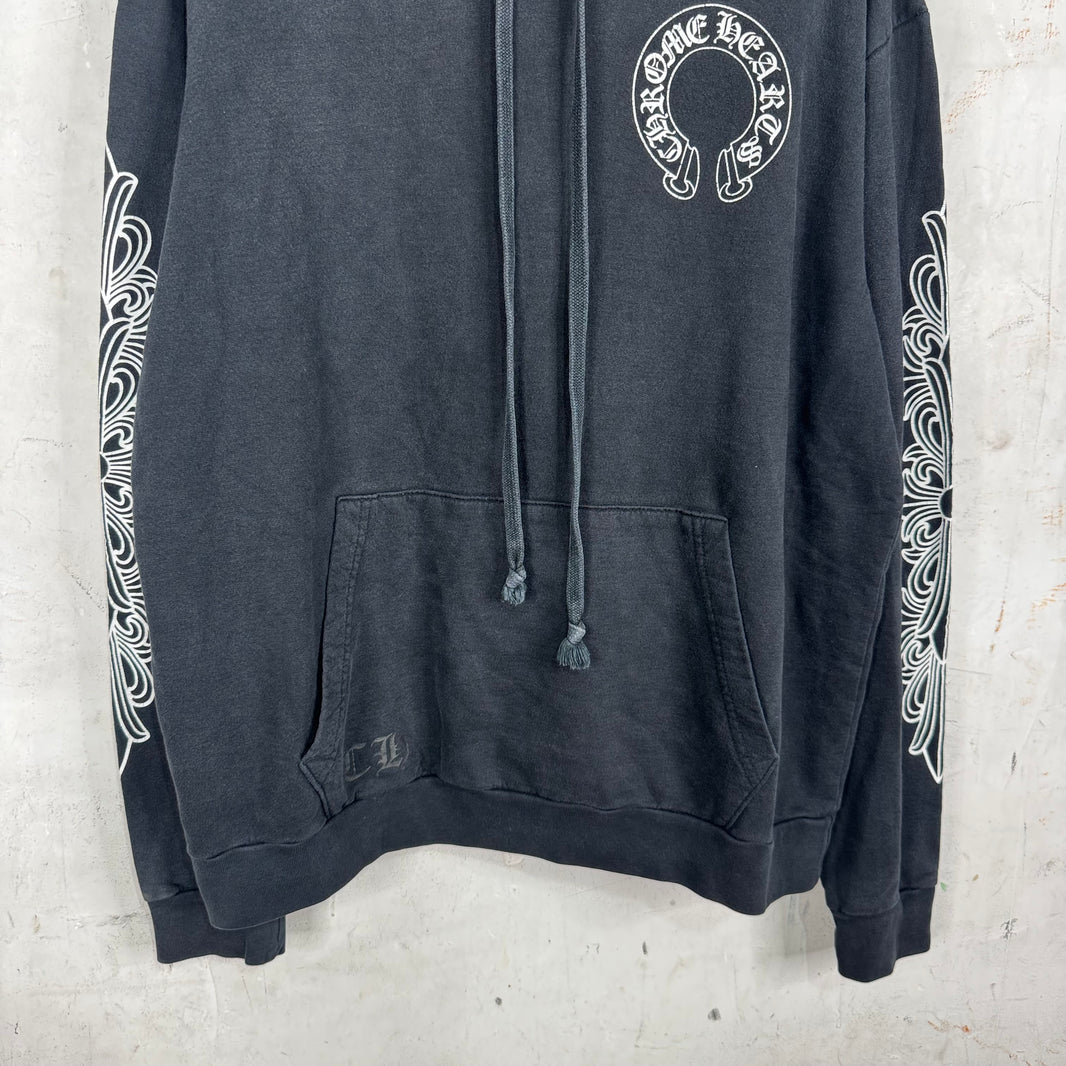 Chrome Hearts Floral Horseshoe Hoodie