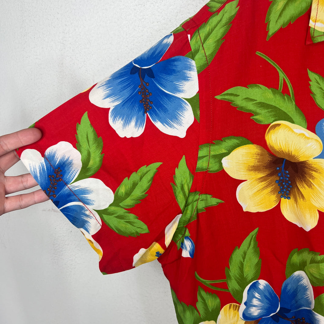 Polo Sport Floral Hawaiian Button Up Shirt