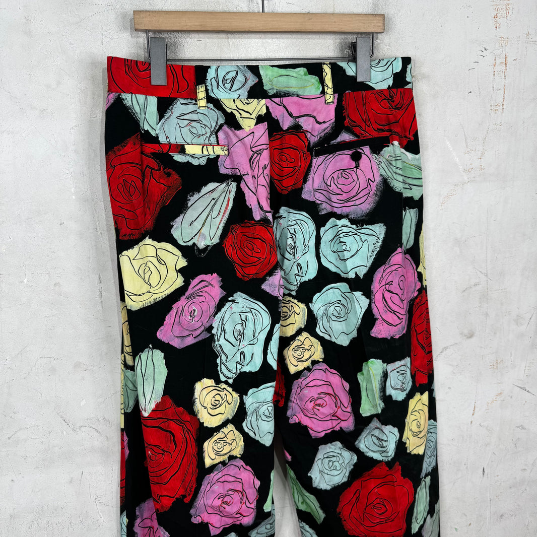 Marni Floral Pleated Loose Trousers