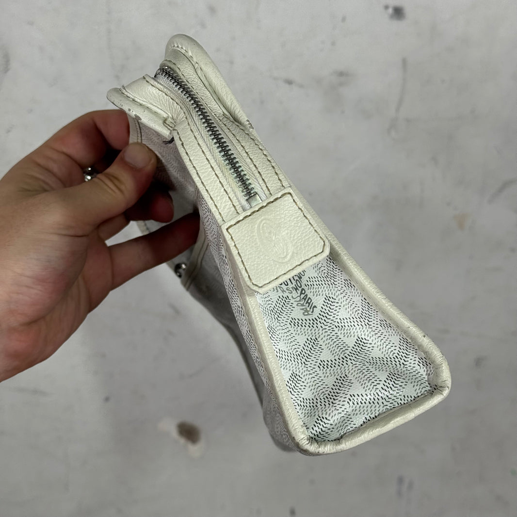 Goyard White Jouvence Toiletry Bag