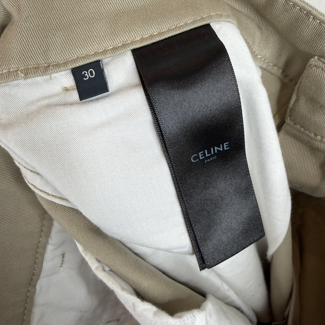 Celine Straight Leg Khaki Pants