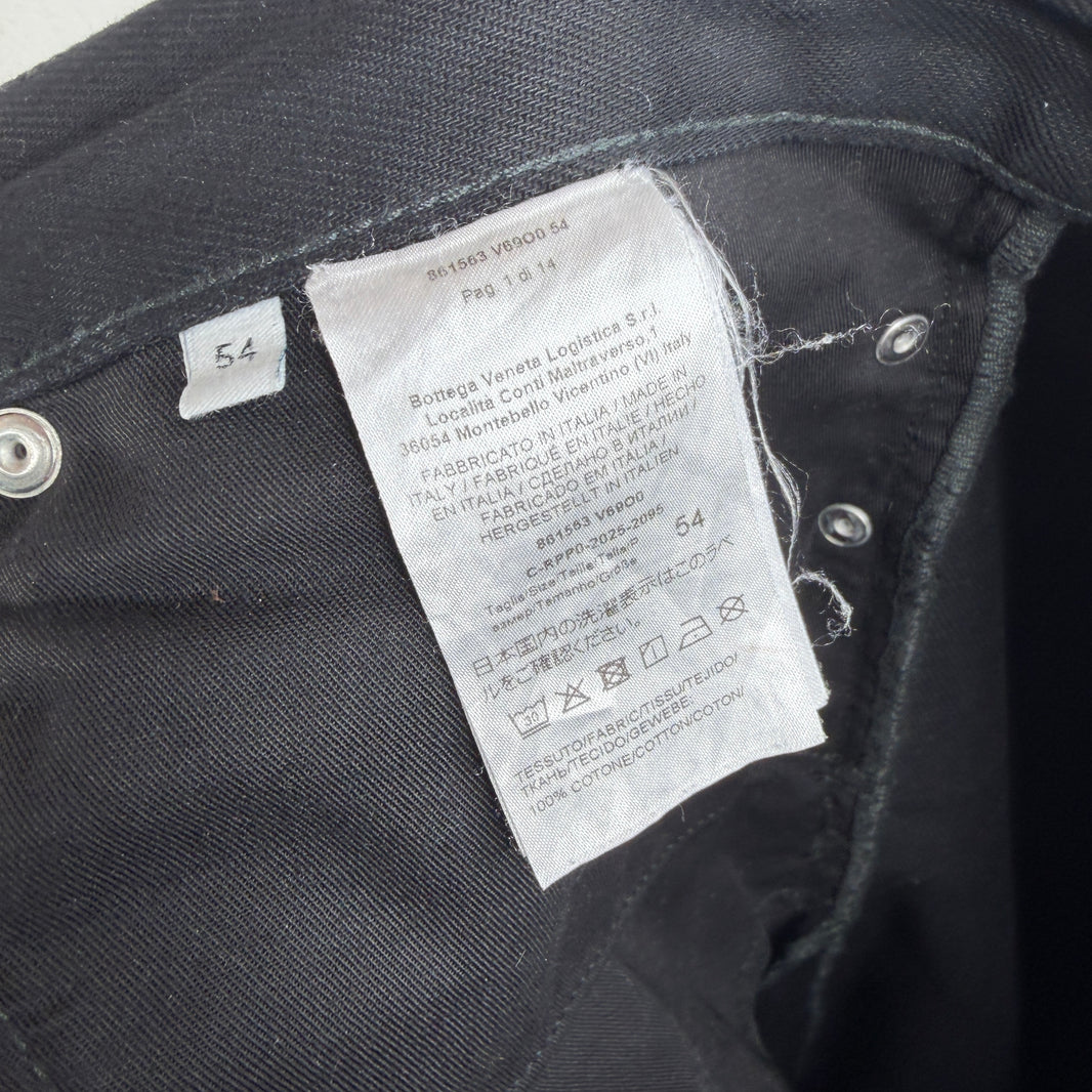 Bottega Veneta Black Washed Baggy Denim Jeans