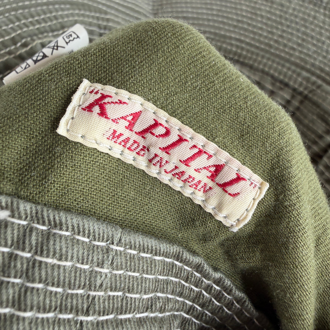 Kapital Old Man And The Sea Olive Bucket Hat