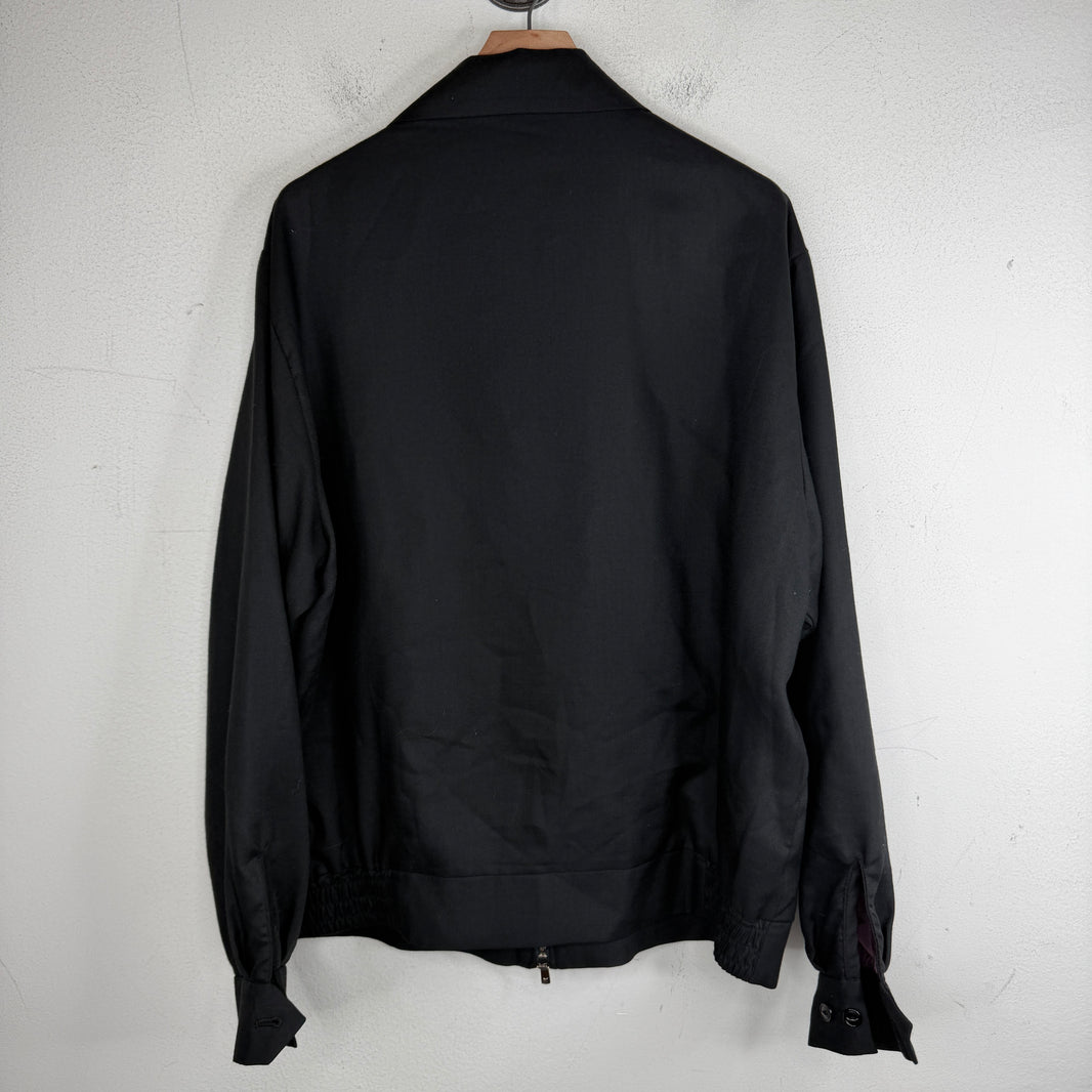 Needles Chainstitch Logo Black Zip Jacket