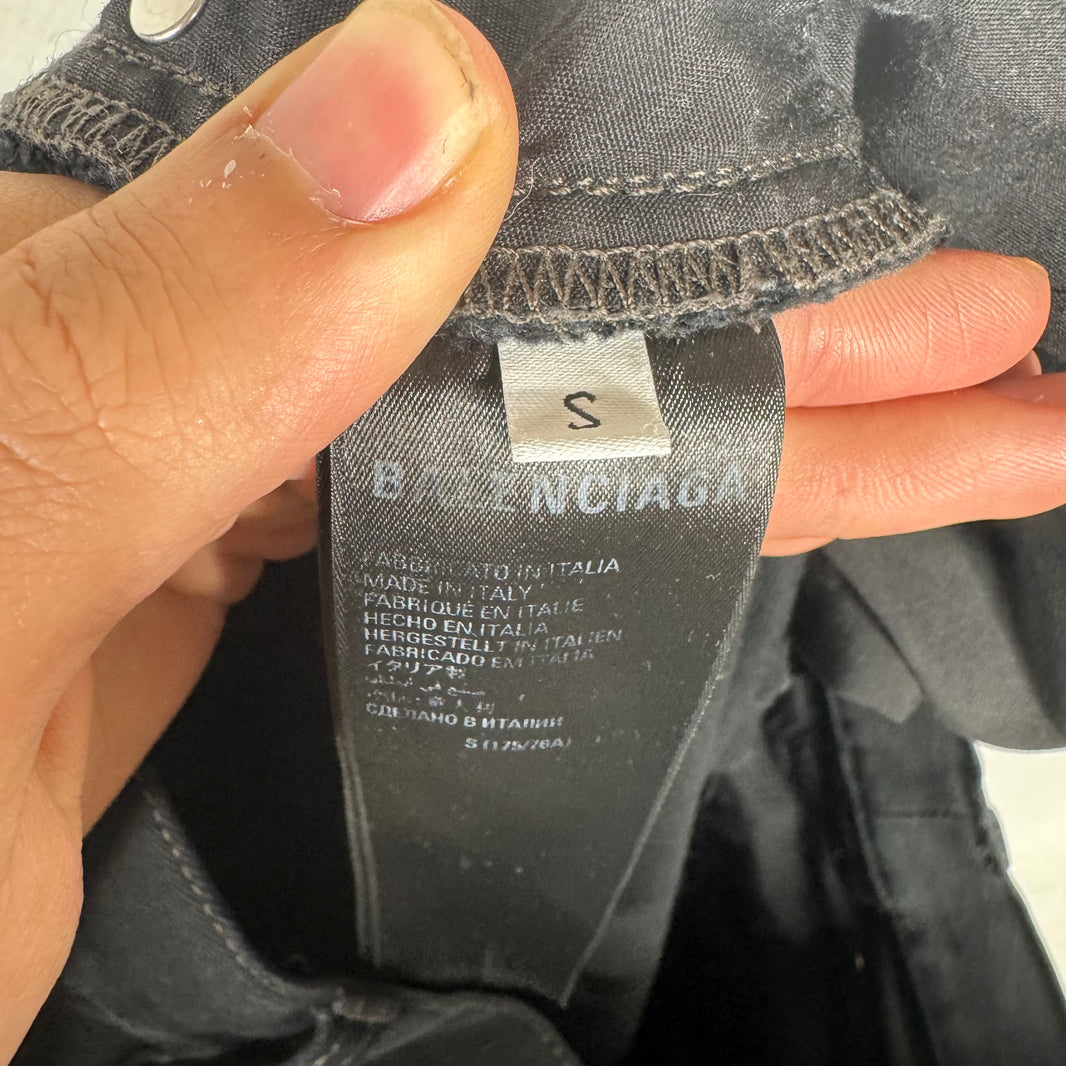 Balenciaga Distressed Black Baggy Jeans