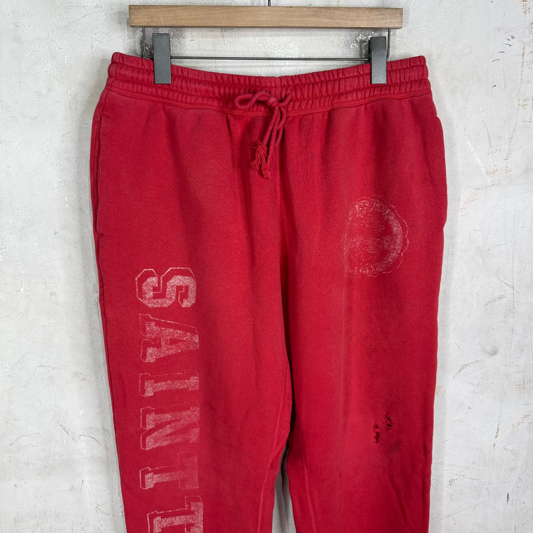 Saint Michael x Denim Tears Red Sweatpants