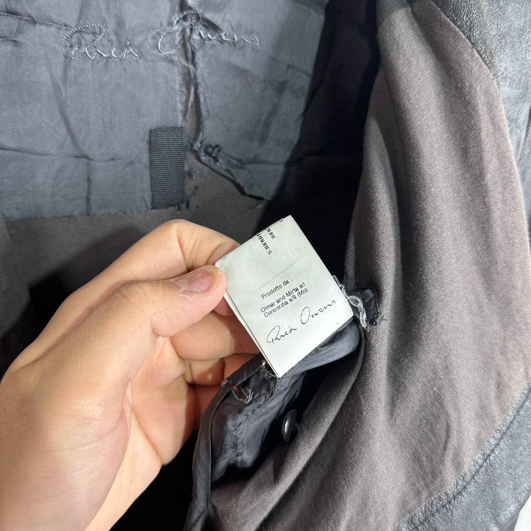 Rick Owens Smoked Older Leather Jacket