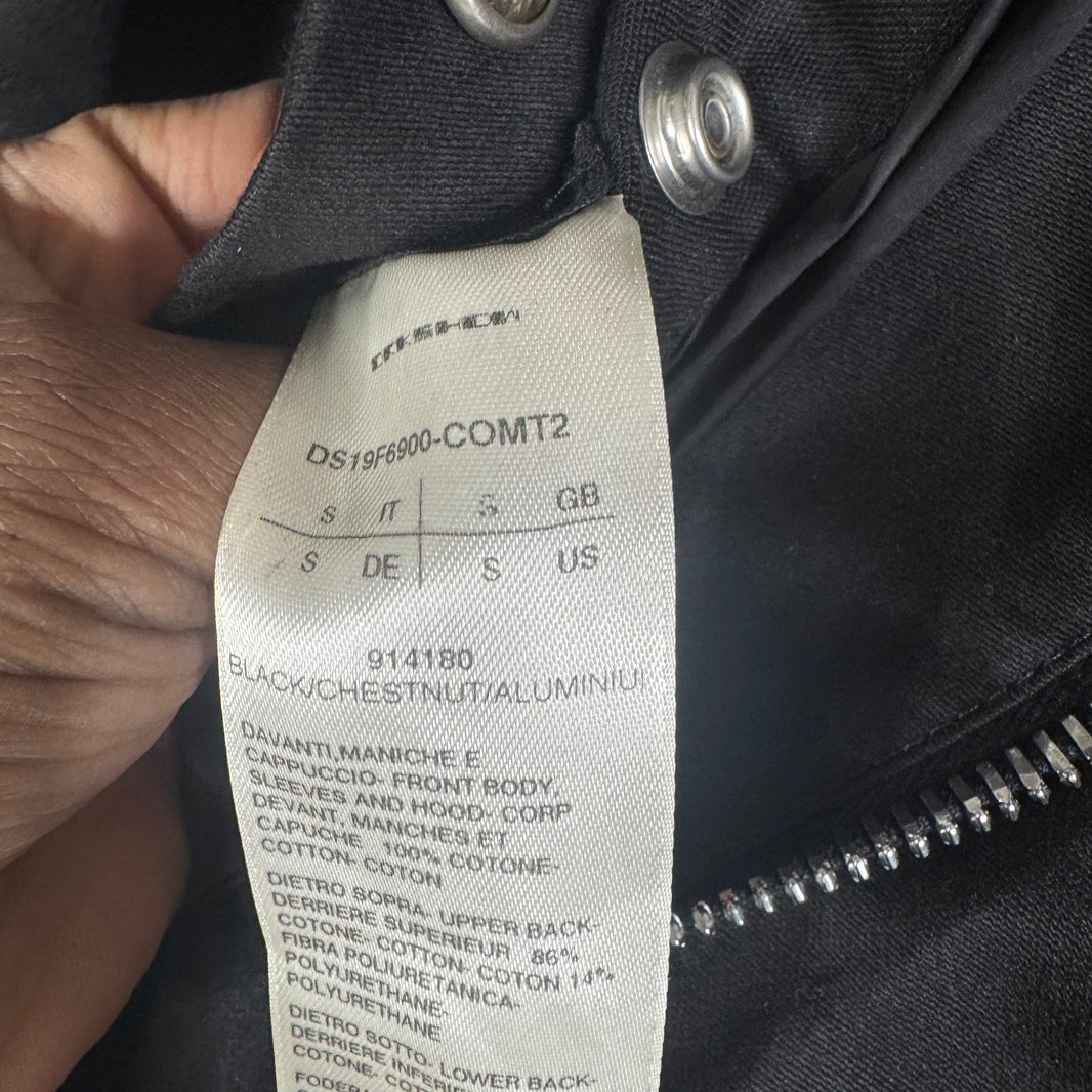 Rick Owens Leather Coated Fishtail Parka