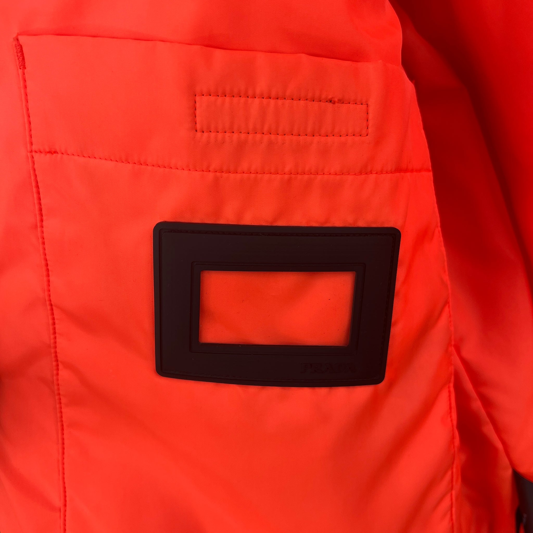 Prada Linea Rossa Orange Technical Padded Jacket