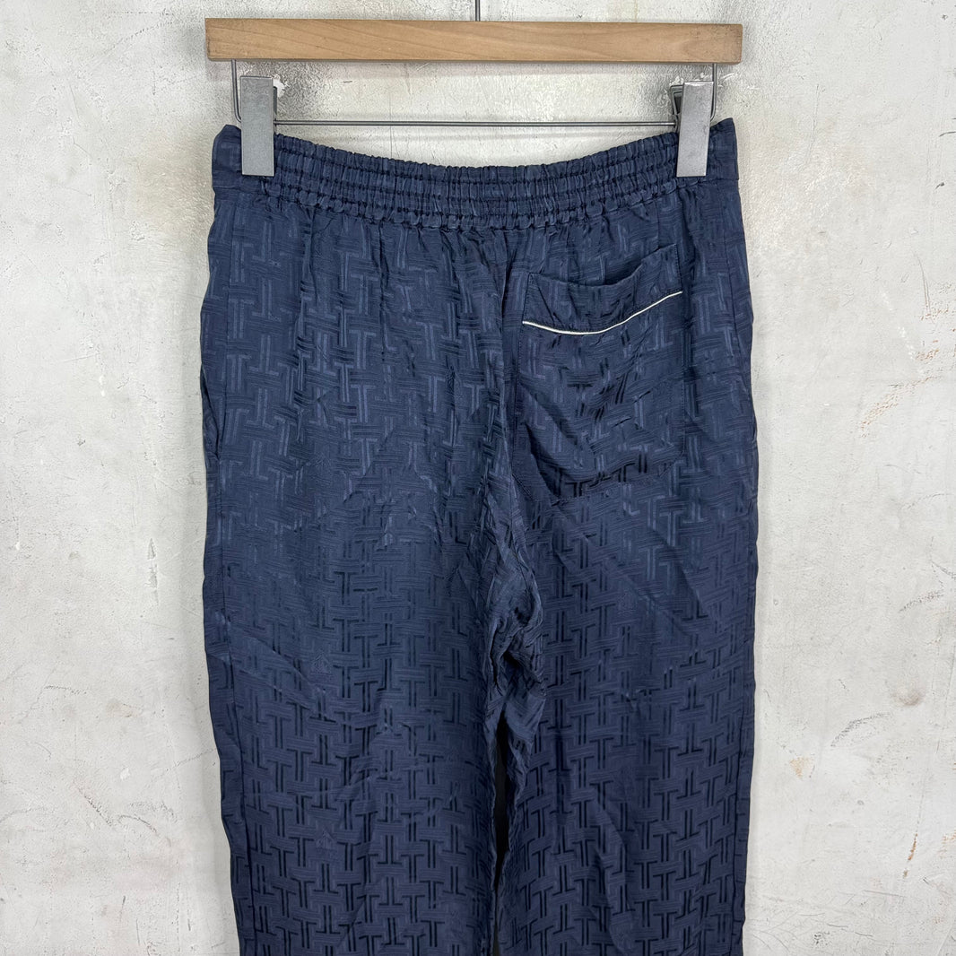 Lanvin Monogram Silk Pants