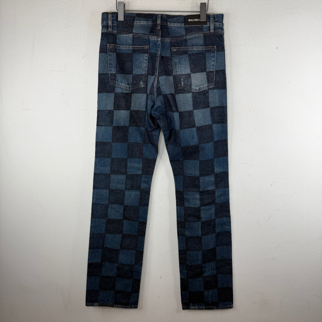 Balenciaga Checkered Jeans