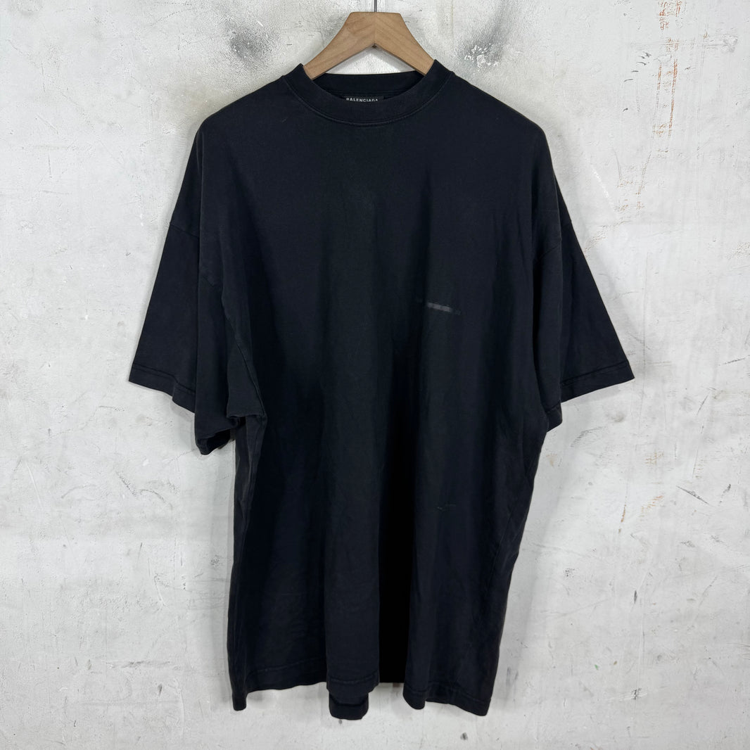 Balenciaga Strike Through Logo T-Shirt