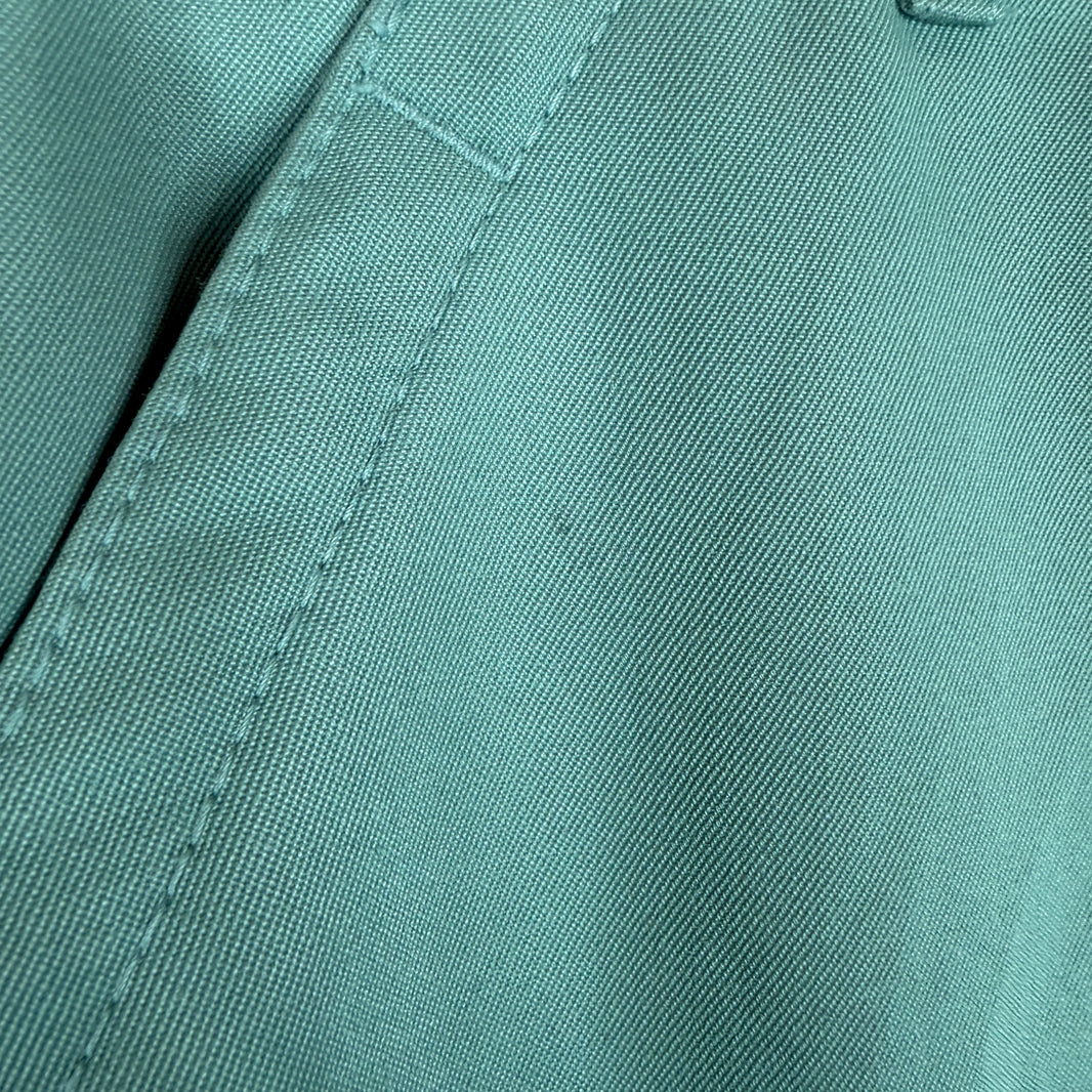 CDG Teal Button Waist Pants
