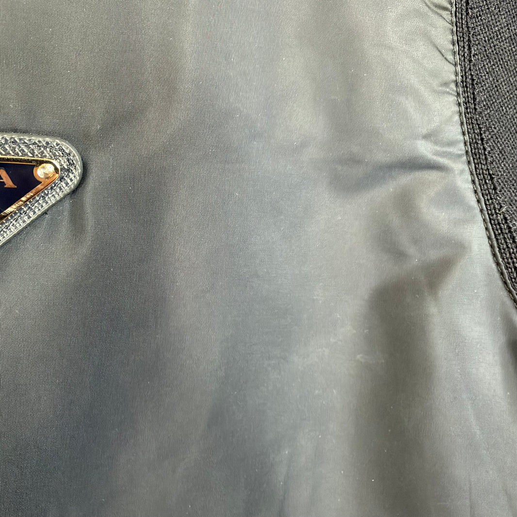 Prada Split Nylon/Wool Light Bomber Jacket