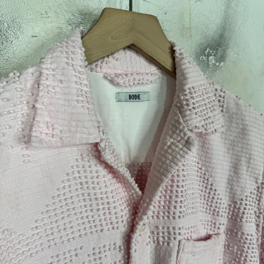 Bode Pink Textured Shirt