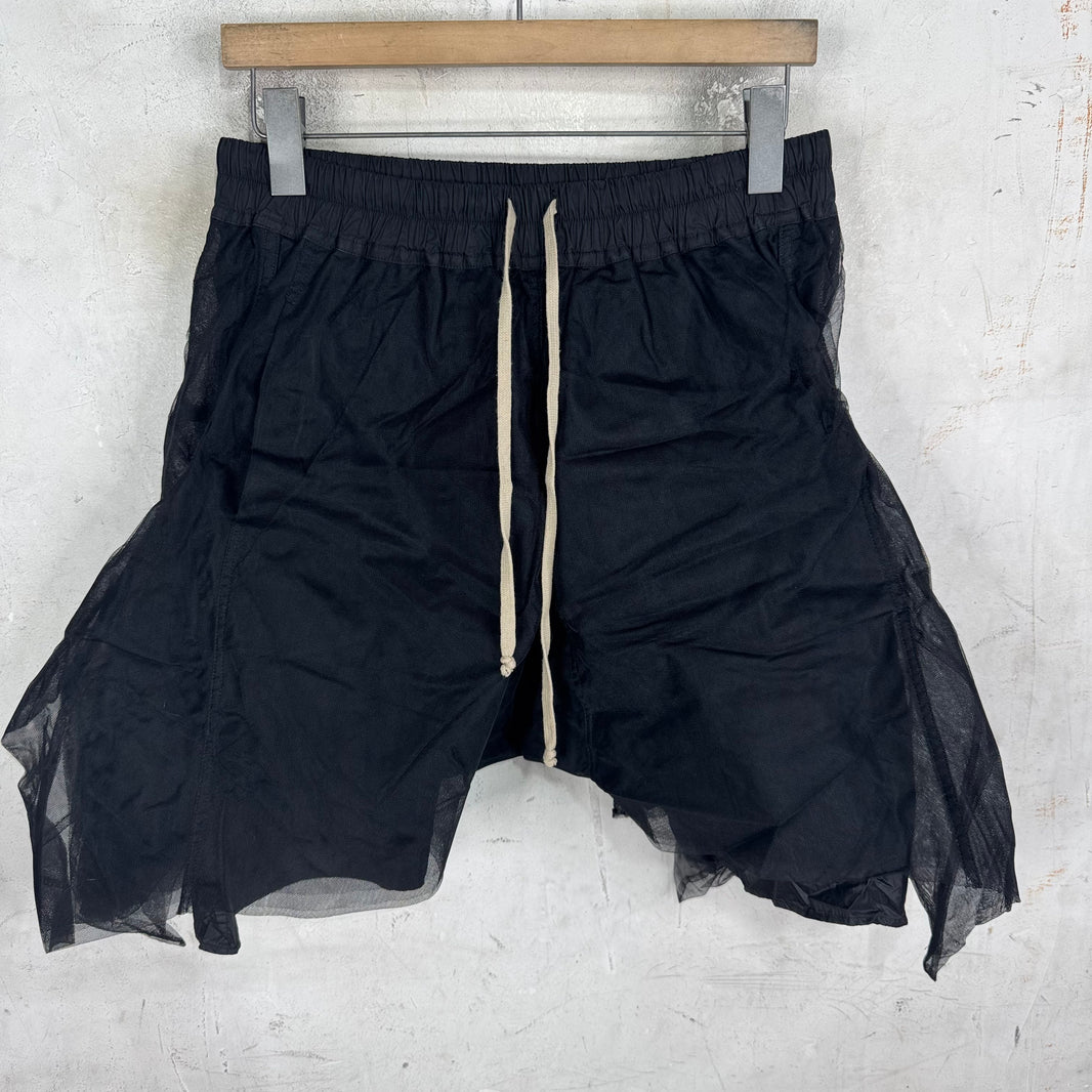 Rick Owens Faun Layered Mesh Shorts