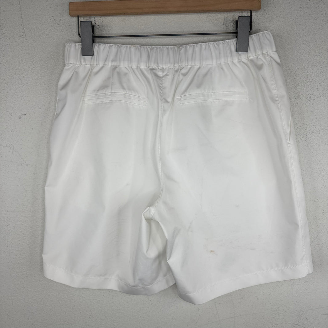 Brunello Cucinelli Pleated White Shorts