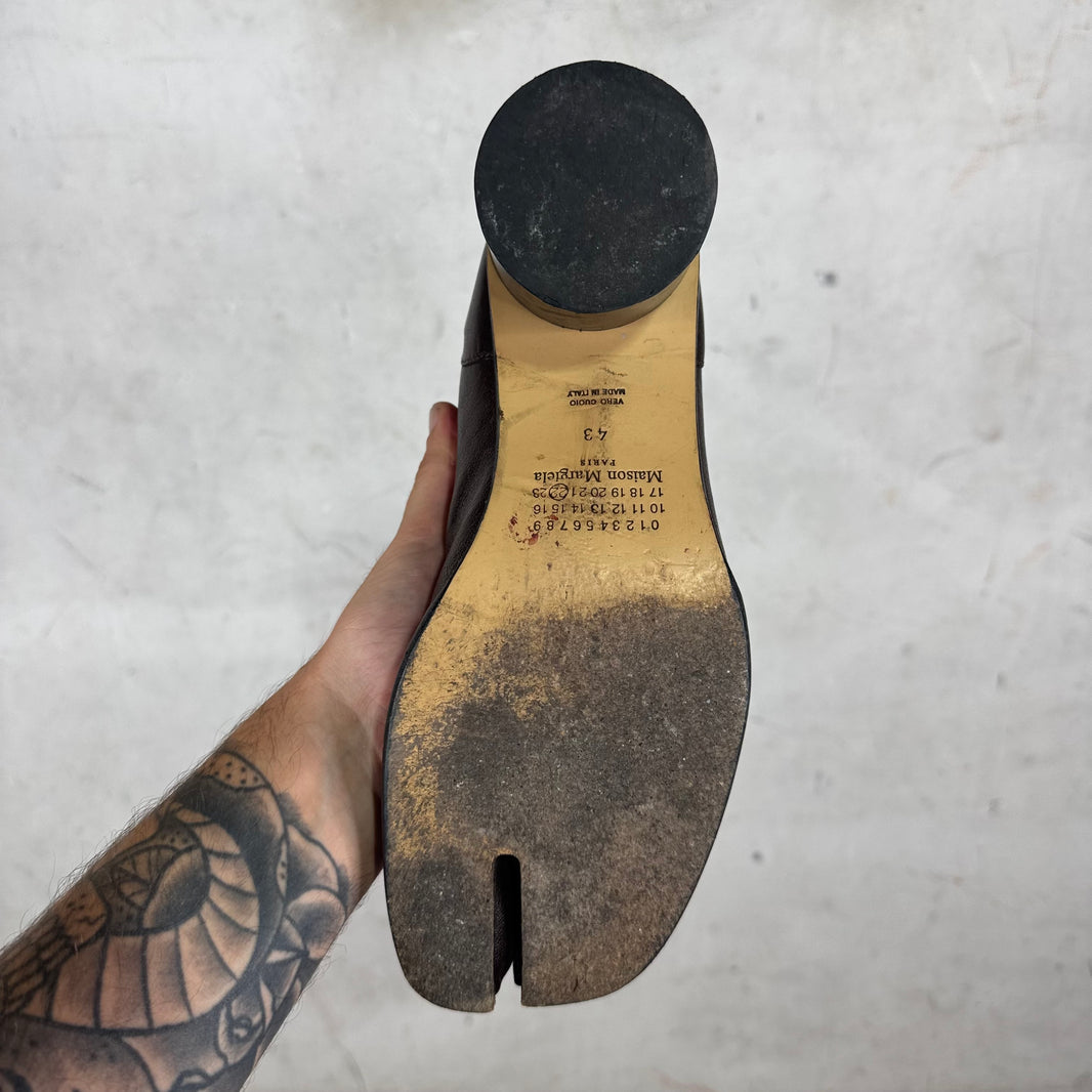 Margiela Brown Heeled Tabi Boots