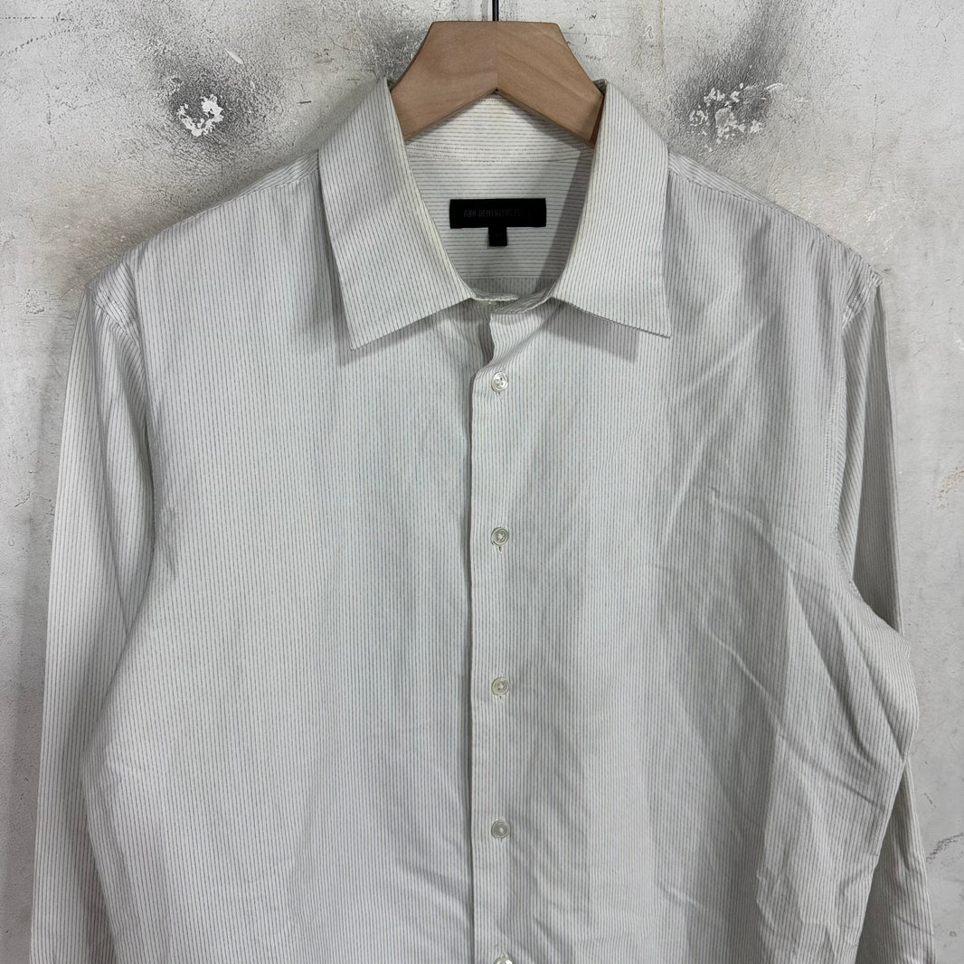 Ann Demeulemeester Dotted Stripe Button Up